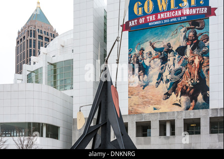 Le High Museum of Art, on Peachtree Street, dans Midtown Atlanta, est le principal musée d'art dans le sud-est des États-Unis. Banque D'Images