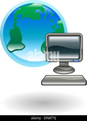 Illustration de la world wide internet Illustration de Vecteur