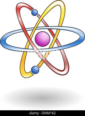 Illustration d'un atome Illustration de Vecteur