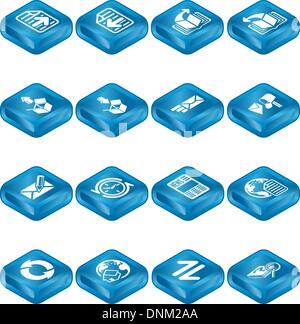 Un navigateur internet et e-mail icon set series Illustration de Vecteur