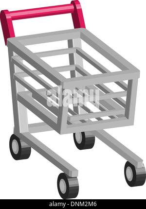 Une illustration de panier trolley Illustration de Vecteur