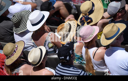 Auckland, Nouvelle-Zélande. 09Th Jan, 2014. Fans au jour 4 de l'ASB Classic Women's International. ASB Tennis Centre, Auckland : l'action de Crédit Plus Sport/Alamy Live News Banque D'Images
