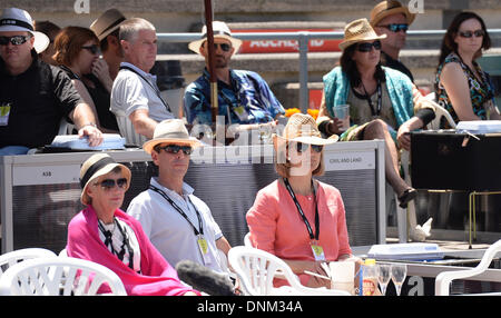 Auckland, Nouvelle-Zélande. 09Th Jan, 2014. Tennis fans au jour 4 de l'ASB Classic Women's International. ASB Tennis Centre, Auckland : l'action de Crédit Plus Sport/Alamy Live News Banque D'Images