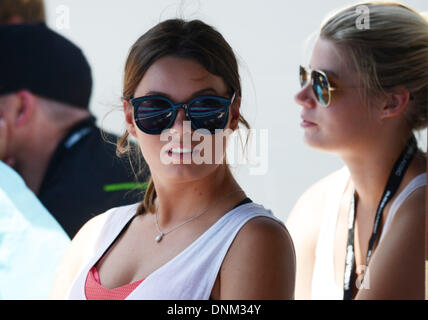 Auckland, Nouvelle-Zélande. 09Th Jan, 2014. Tennis fans au jour 4 de l'ASB Classic Women's International. ASB Tennis Centre, Auckland : l'action de Crédit Plus Sport/Alamy Live News Banque D'Images