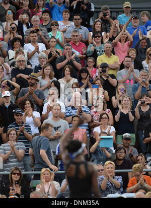 Auckland, Nouvelle-Zélande. 09Th Jan, 2014. Tennis fans au jour 4 de l'ASB Classic Women's International. ASB Tennis Centre, Auckland : l'action de Crédit Plus Sport/Alamy Live News Banque D'Images