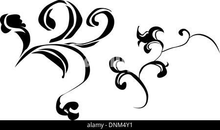 Éléments de conception basée sur les dessins chinois 10ème-13ème siècle. Illustration de Vecteur