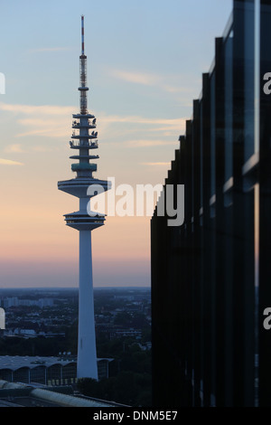 Hambourg, Allemagne, la Heinrich- Hertz-Turm Banque D'Images