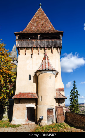 Biertan, Roumanie. L'un des établissements humains saxon en Transylvanie, à l'église fortifiée, monument médiéval. Banque D'Images