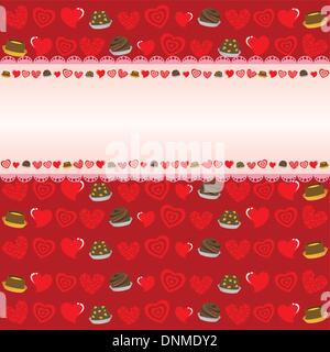 Un vecteur illustration de l'arrière-plan de la Saint Valentin Illustration de Vecteur