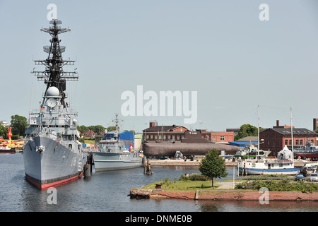 Wilhelmshaven, Allemagne, destroyer Moelders le Musée Naval Banque D'Images