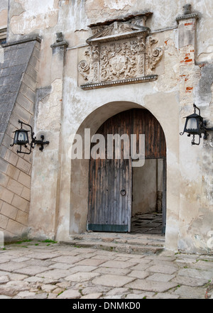 Entrée de l'Ukraine, le château d'Olesko Banque D'Images