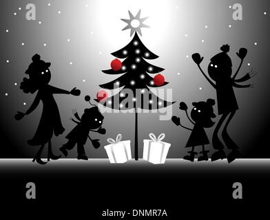 Vacances de Noël Illustration de Vecteur