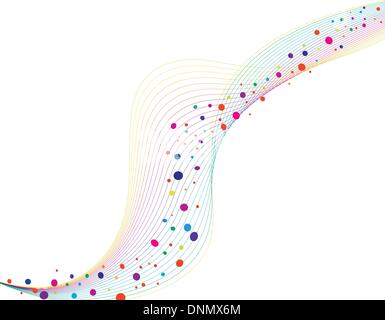 Des lignes colorées contexte le thème de la mer pour l'utilisation de conception Illustration de Vecteur