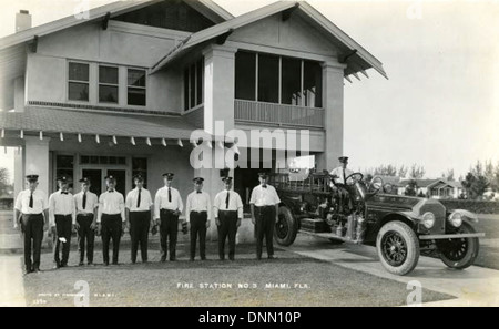 Fire Station # 3 : Miami, Floride Banque D'Images