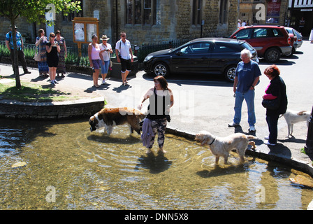 Waterside in Kingham, Cotswolds, Royaume-Uni Banque D'Images