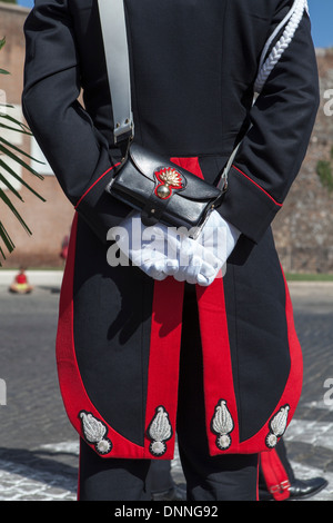 De l'uniforme de cérémonie les Carabinieri italiens Banque D'Images