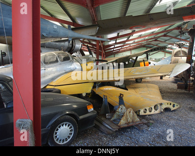 F-BLXT les ailes sur F-BLQA Morane-Saulnier MS.733 Alcyon (131) Banque D'Images