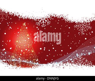 Résumé fond de Noël avec des flocons de châssis. Vector illustration. Illustration de Vecteur