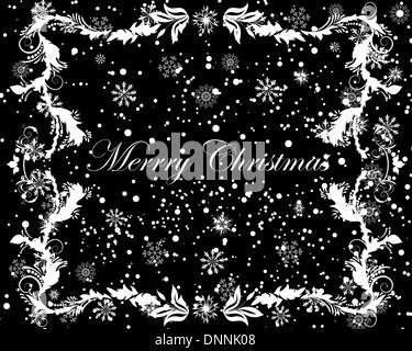 Beau Noël vecteur (Nouvel An) Cadre pour l'utilisation de conception Illustration de Vecteur