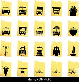 Ensemble de transport autre vecteur web icons Illustration de Vecteur