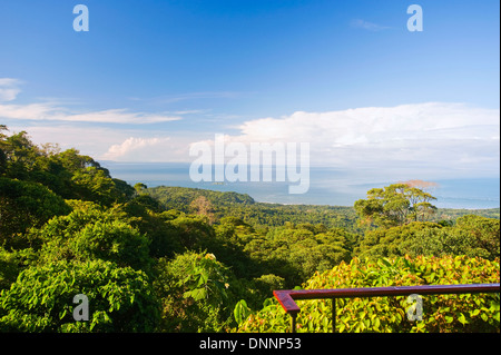 Vue sur l'océan Pacifique de Rancho Pacifico, Costa Rica Banque D'Images