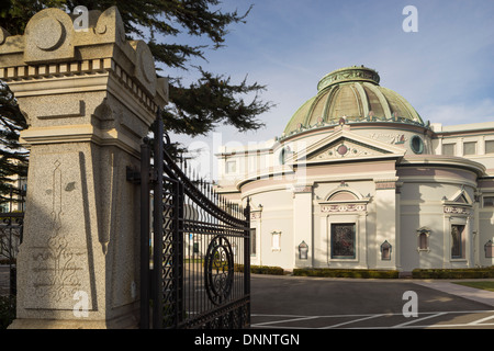 La société Neptune un Columbarium de San Francisco. Architecte : Bernard J.S. Cahill. Banque D'Images