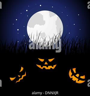 Happy Halloween theme carte de vœux. Vector illustration. Illustration de Vecteur