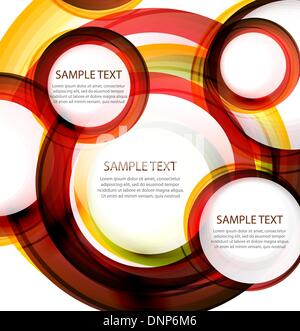 Vector abstract swirl design de bannières Illustration de Vecteur