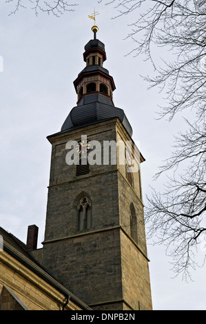 Clocher de l'Église, Höchstadt, Allemagne Banque D'Images