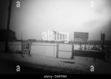 Bloomington, Indiana, USA. 06Th Jan, 2014. Indianapolis journée d'hiver. Couverture de neige et de gel temeratures Indiana avec des températures sous zéro et plus de neige prévues au cours du week-end. Crédit : Jeremy Hogan/Alamy Live News Banque D'Images