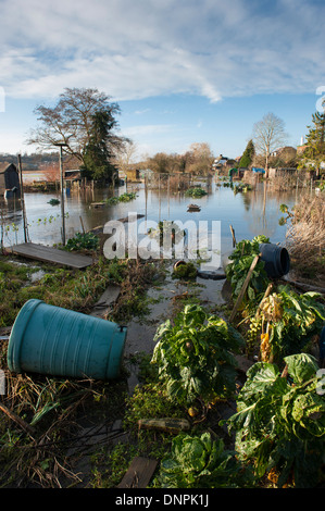 Les inondations, Godalming, Surrey, Angleterre Banque D'Images