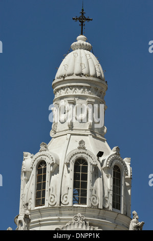 Clocher de la cathédrale metropolitana, ville de Quito, capitale de l'Équateur Banque D'Images