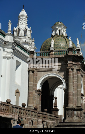 Cathédrale de la ville de Quito, capitale de l'Équateur Banque D'Images