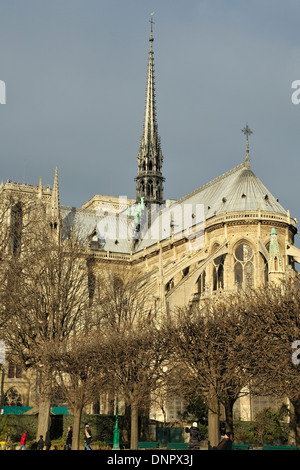 Notre-Dame de Paris à Paris, France. Banque D'Images