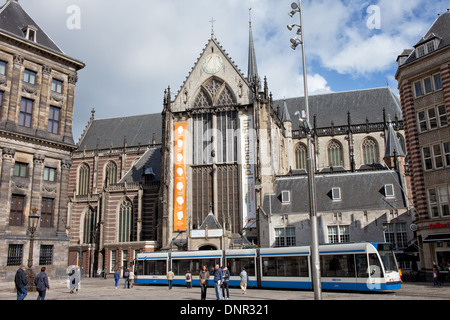 Nouvelle église (néerlandais : Nieuwe Kerk) à Amsterdam, Hollande du Nord, aux Pays-Bas. Banque D'Images