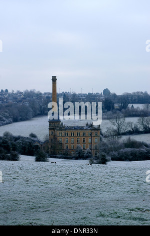 Bliss Mill à Chipping Norton dans l'Oxfordshire par une froide journée de l'hiver glacial Banque D'Images