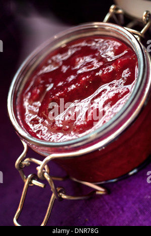 Des damson jam / compote Banque D'Images