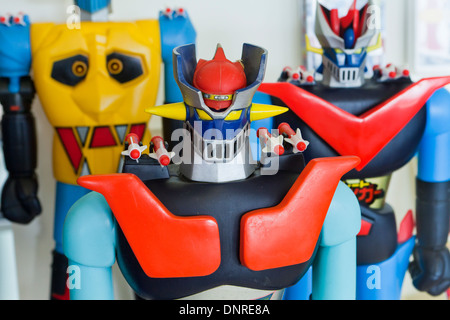 Mazinger Z chiffres - caractère anime japonais toys, vers 1973 Banque D'Images