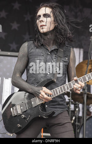 Tinley Park, Illinois, États-Unis. 27 juillet, 2013. RYAN SITKOWSKI de immobile dans White fonctionne à 2013 Mayhem Festival à Tinley Park, Illinois © Daniel DeSlover/ZUMAPRESS.com/Alamy Live News Banque D'Images