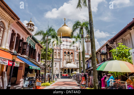 La Mosquée Sultan, Kampong Glam, Singapour Banque D'Images