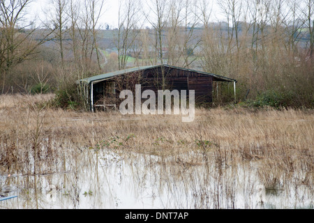 Rivière Medway Inondations Angleterre Kent UK Europe Banque D'Images