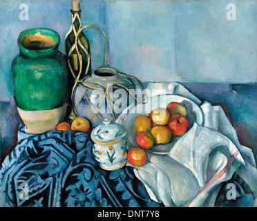 Paul Cézanne, Nature Morte aux pommes 1893-1894 Huile sur toile. Le J. Paul Getty Museum. Banque D'Images