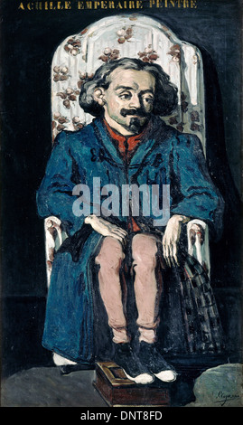 Paul Cezanne, Achille Emperaire 1867-1868 Huile sur toile. Musée d'Orsay, Paris, France. Banque D'Images