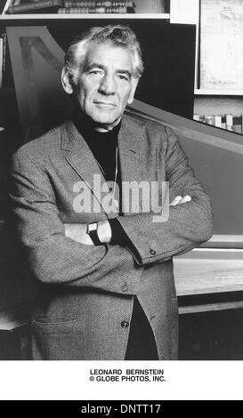 Mar. 22, 2001 - Leonard Bernstein (crédit Image : © Globe Photos/ZUMAPRESS.com) Banque D'Images