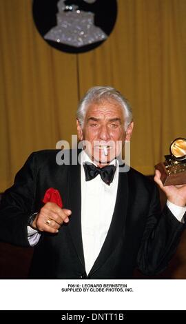 Mar. 22, 2001 - F0610 : Leonard Bernstein.FOURNI PAR (crédit Image : © Globe Photos/ZUMAPRESS.com) Banque D'Images