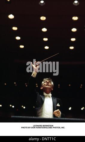 Mar. 22, 2001 - Leonard Bernstein. DON HUNSTEIN/(Image Crédit : © Globe Photos/ZUMAPRESS.com) Banque D'Images