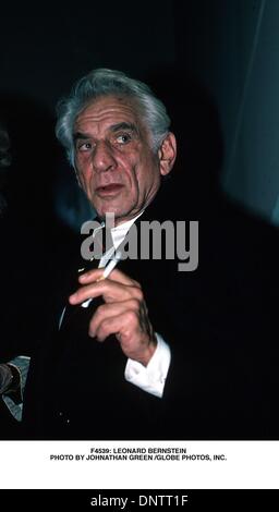 Mar. 22, 2001 - F4539 : Leonard Bernstein. JOHNATHAN GREEN (Image Crédit : © Globe Photos/ZUMAPRESS.com) Banque D'Images