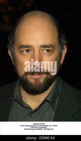 10 janvier 2001 - Richard Schiff.Une affaire de filles premiere, Los Angeles, CA 1/10/01. Lockwood. 2001 K21092LOC(Image Crédit : © Globe Photos/ZUMAPRESS.com) Banque D'Images