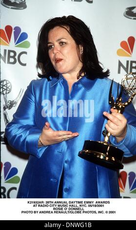 18 mai 2001 - K21932AR : 28E CONGRÈS ANNUEL PRIX Daytime Emmy.au Radio City Music Hall, New York. 05/18/2001 ROSIE.O' Donnell. ANDREA 2001 RENAULT/(Credit Image : © Globe Photos/ZUMAPRESS.com) Banque D'Images