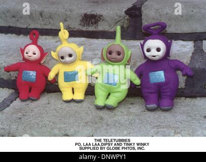 Le 13 févr. 2001 - LES TELETUBBIES LAA LAA.PO, Aidez Dipsy,ET PUANTES WINKY.FOURNI PAR PHTOS, INC.(Image Crédit : © Globe Photos/ZUMAPRESS.com) Banque D'Images